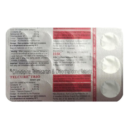 Telcure Trio -Strip of 15 Tablets