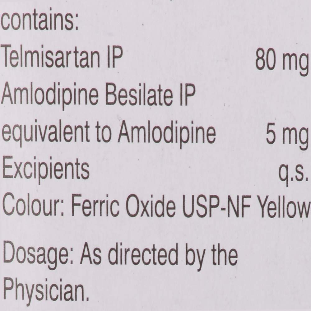 Telista-AM 80 - Strip of 15 Tablets