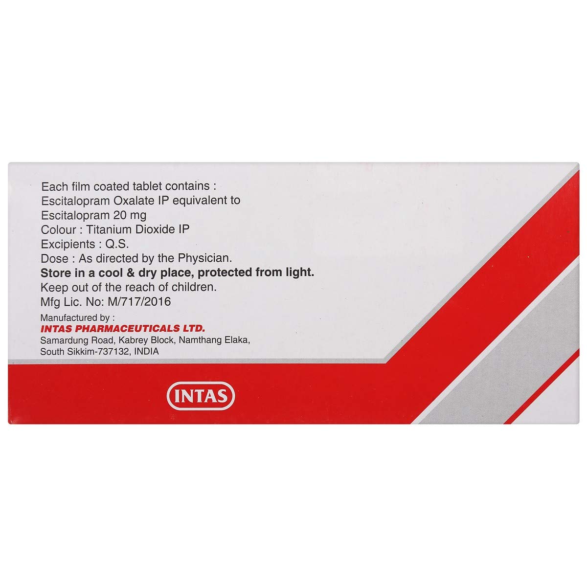 Rexipra 20 - Strip of 10 Tablets