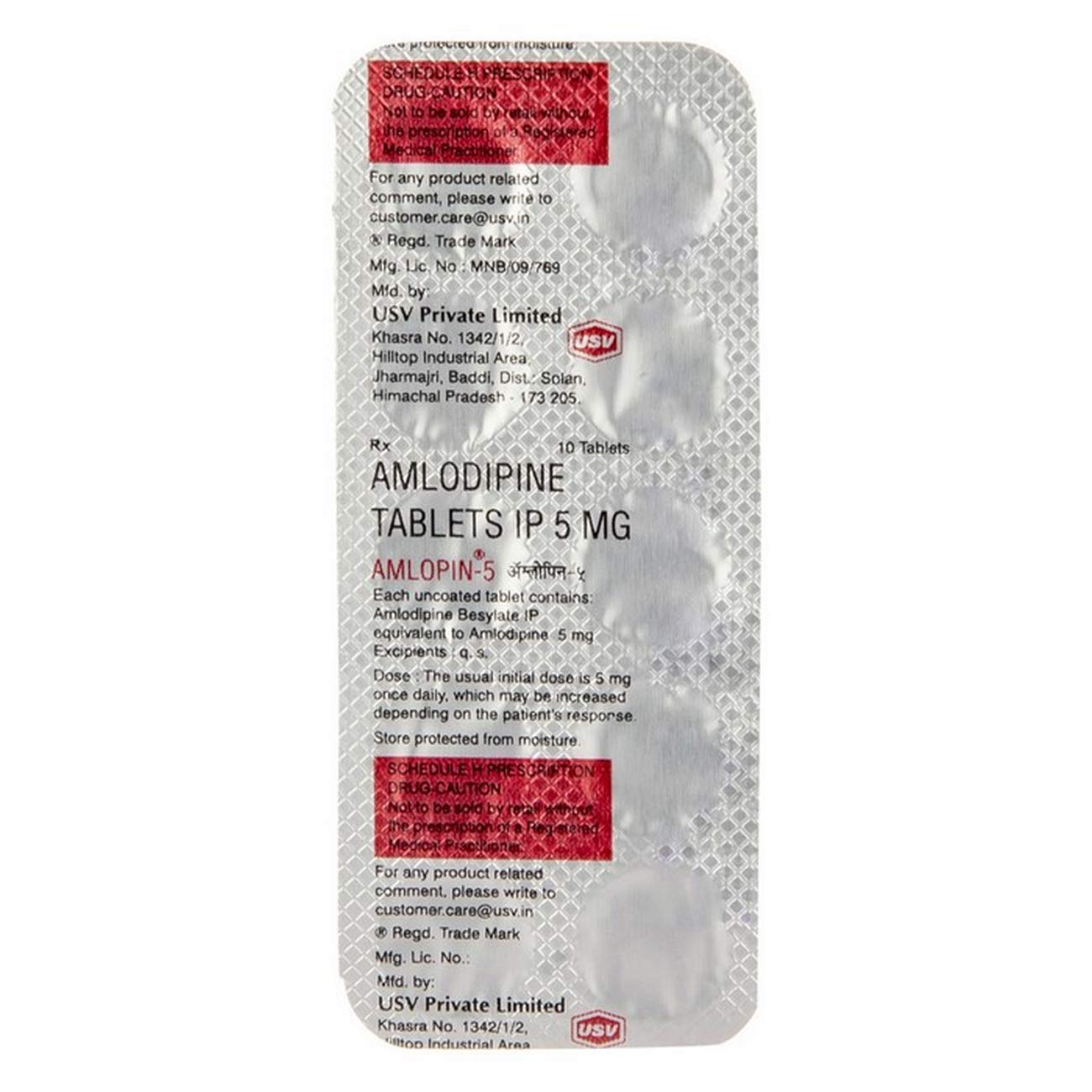 Amlopin-5 - Strip of 10 Tablets