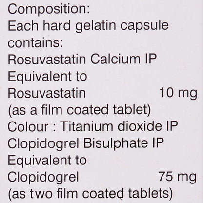 Novastat CV 10 - Strip of 15 Capsules