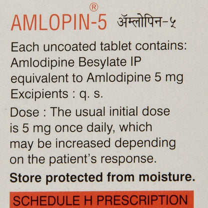 Amlopin-5 - Strip of 10 Tablets