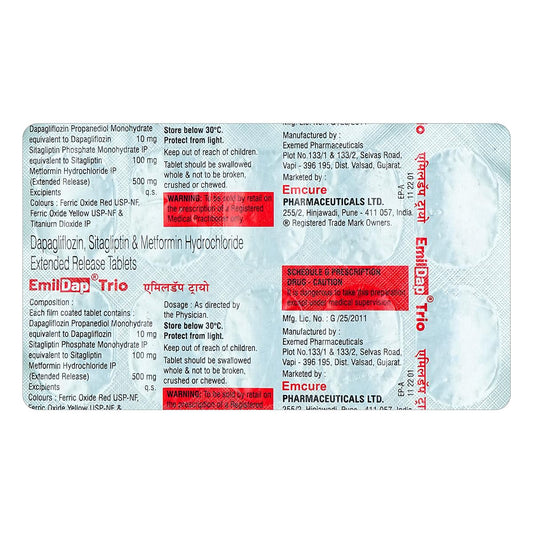 Emildap Trio - Strip of 10 Tablets