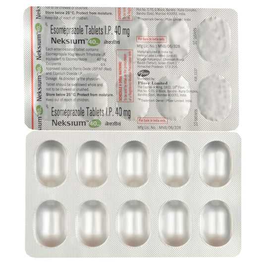 Neksium 40 Mg - Strip of 10 Tablets