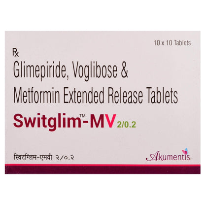 Switglim MV 2/0.2 - Strip of 10 Tablets