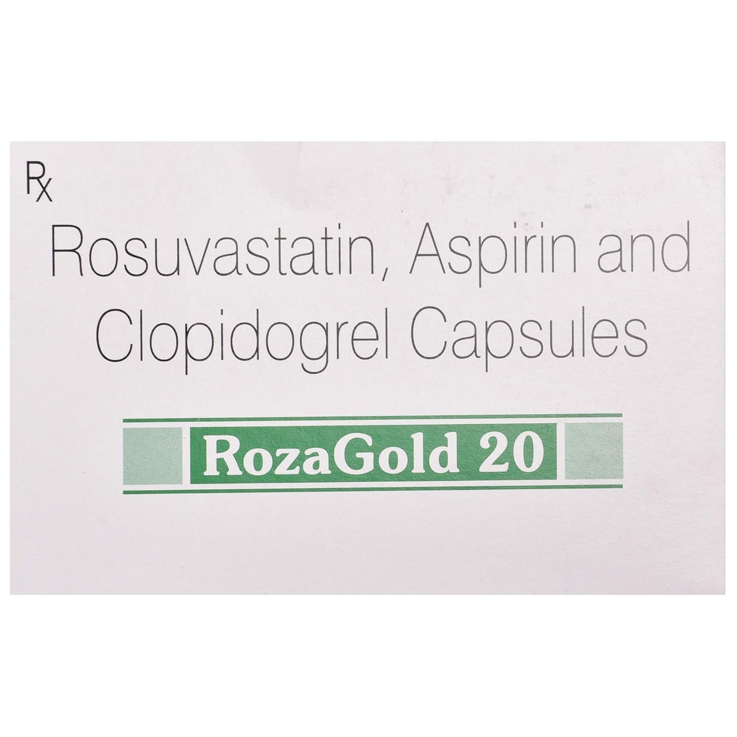 Rozagold 20 - Strip of 10 Capsules