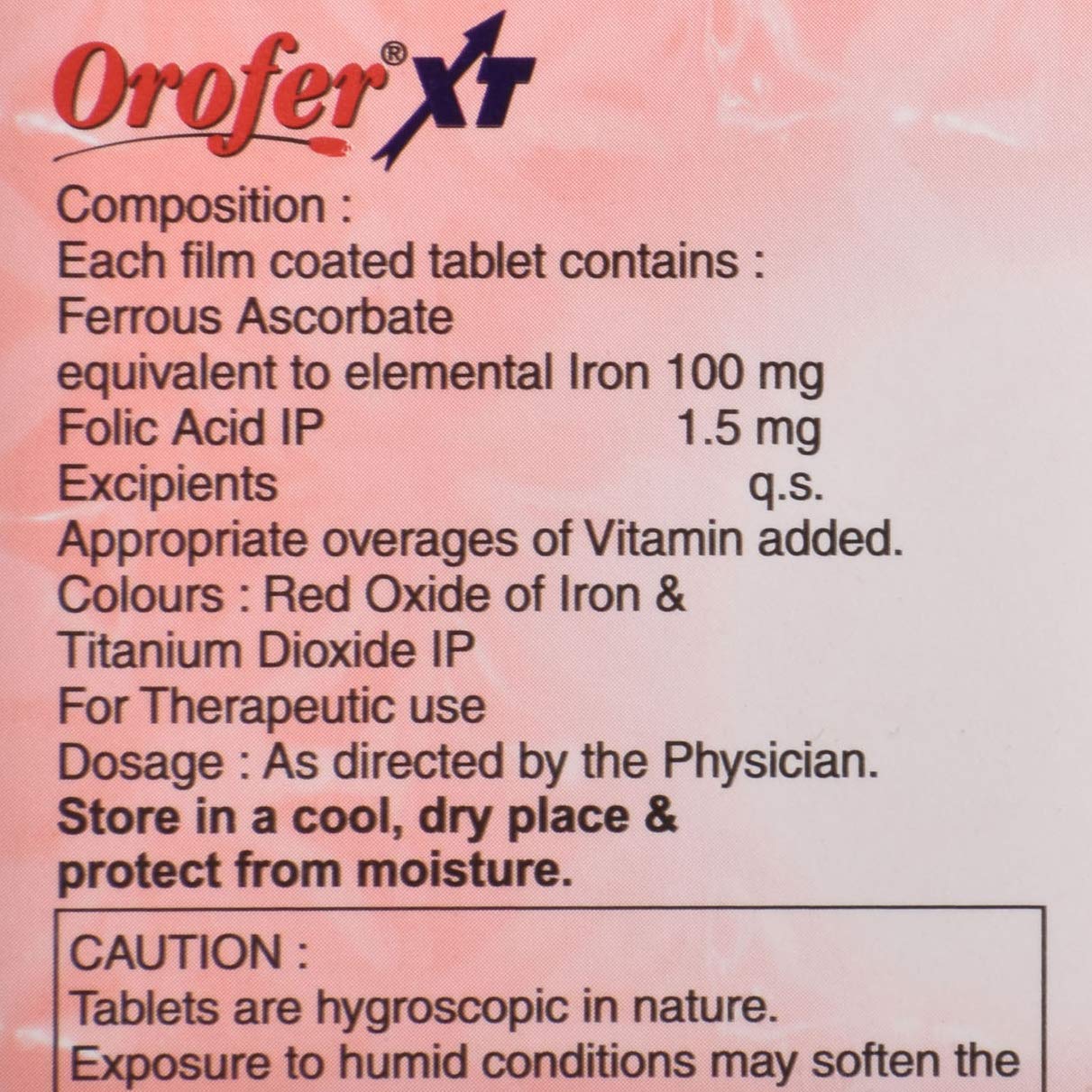 Orofer XT - Bottle of 30 Tablets