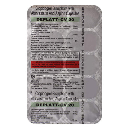 Deplatt CV 20 - Strip of 10 Capsules