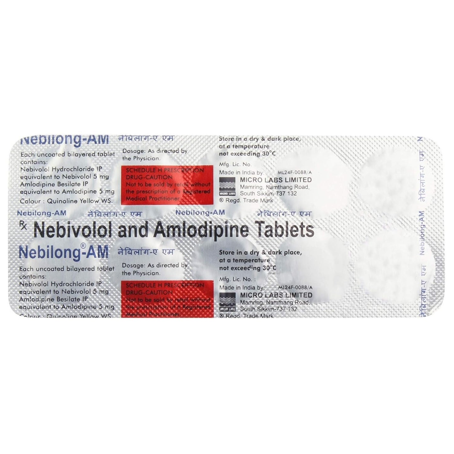 Nebilong-AM - Strip of 10 Tablets