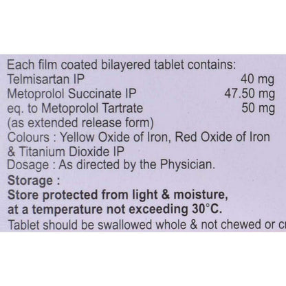 Telcure Beta 50 - Strip of 15 Tablets