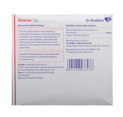 Atocor 20Mg - Strip of 15 Tablets