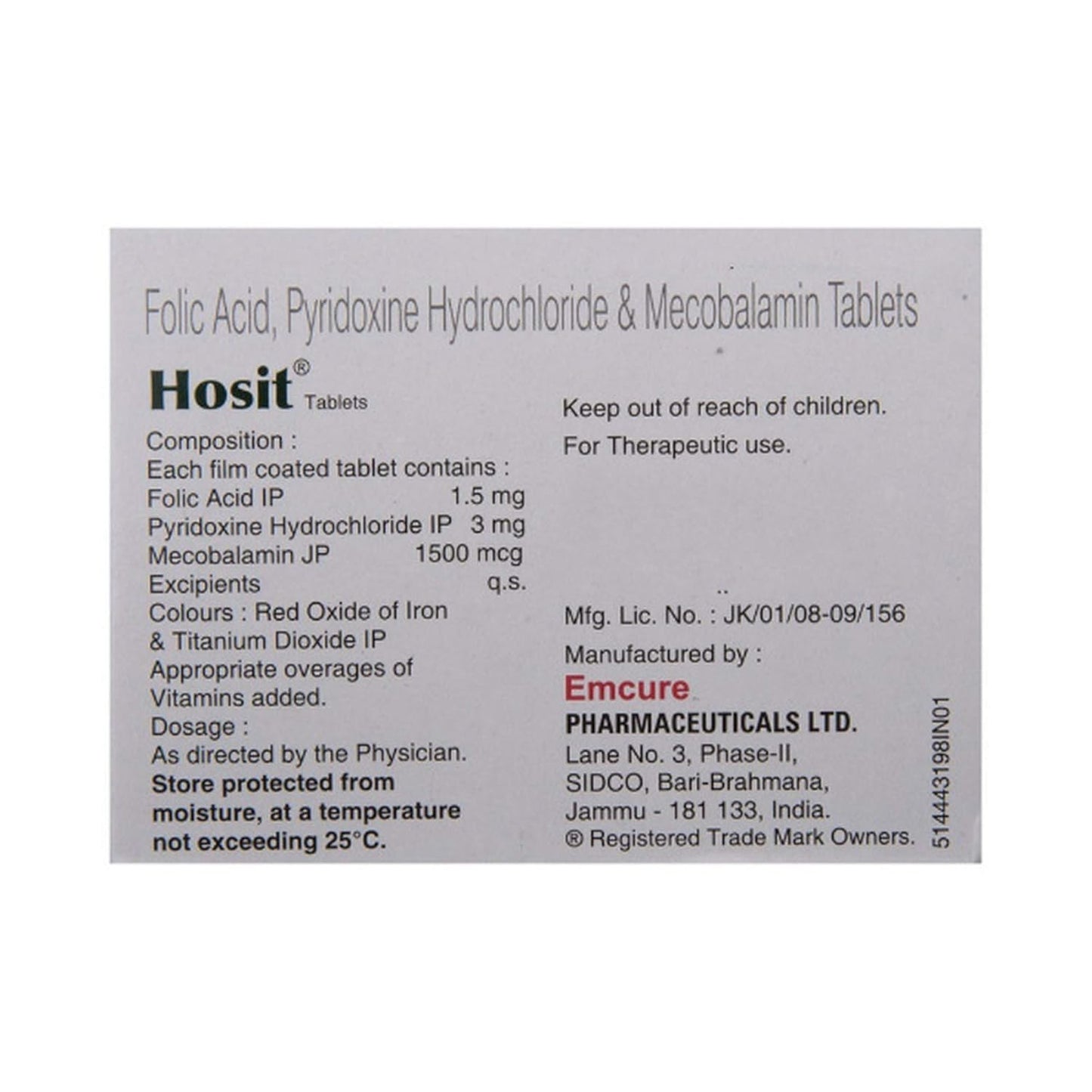 Hosit - Strip of 10 Tablets