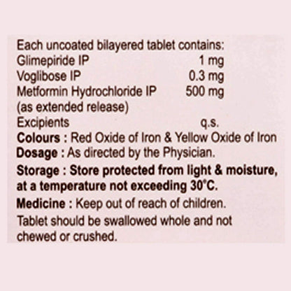 Switglim MV 1/0.3 - Strip of 10 Tablets