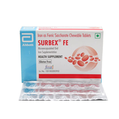 Surbex FE 30MG Chew - Strip of 15 Tablets