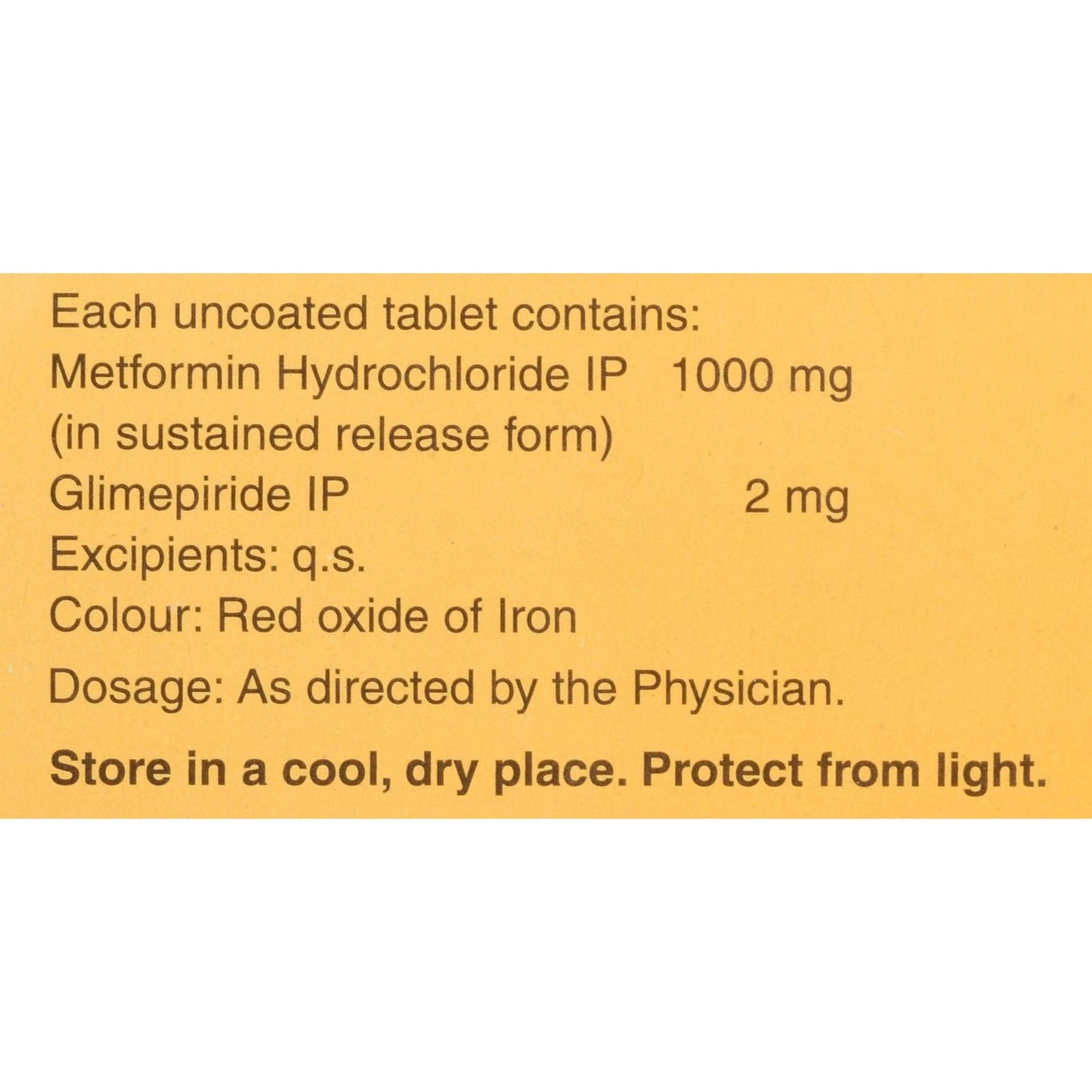 Glycomet-GP 2 Forte - Strip of 10 Tablets