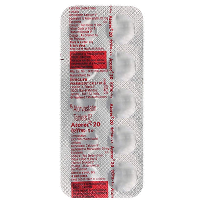 Atorec 20 - Strip of 10 Tablets