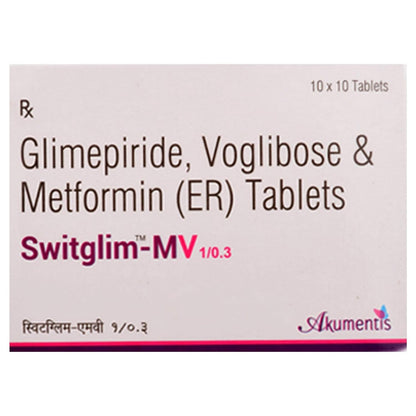 Switglim MV 1/0.3 - Strip of 10 Tablets