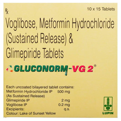 Gluconorm-VG 2 - Strip of 15 Tablets