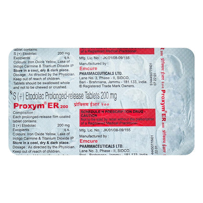 Proxym ER 200 - Strip of 15 Tablets