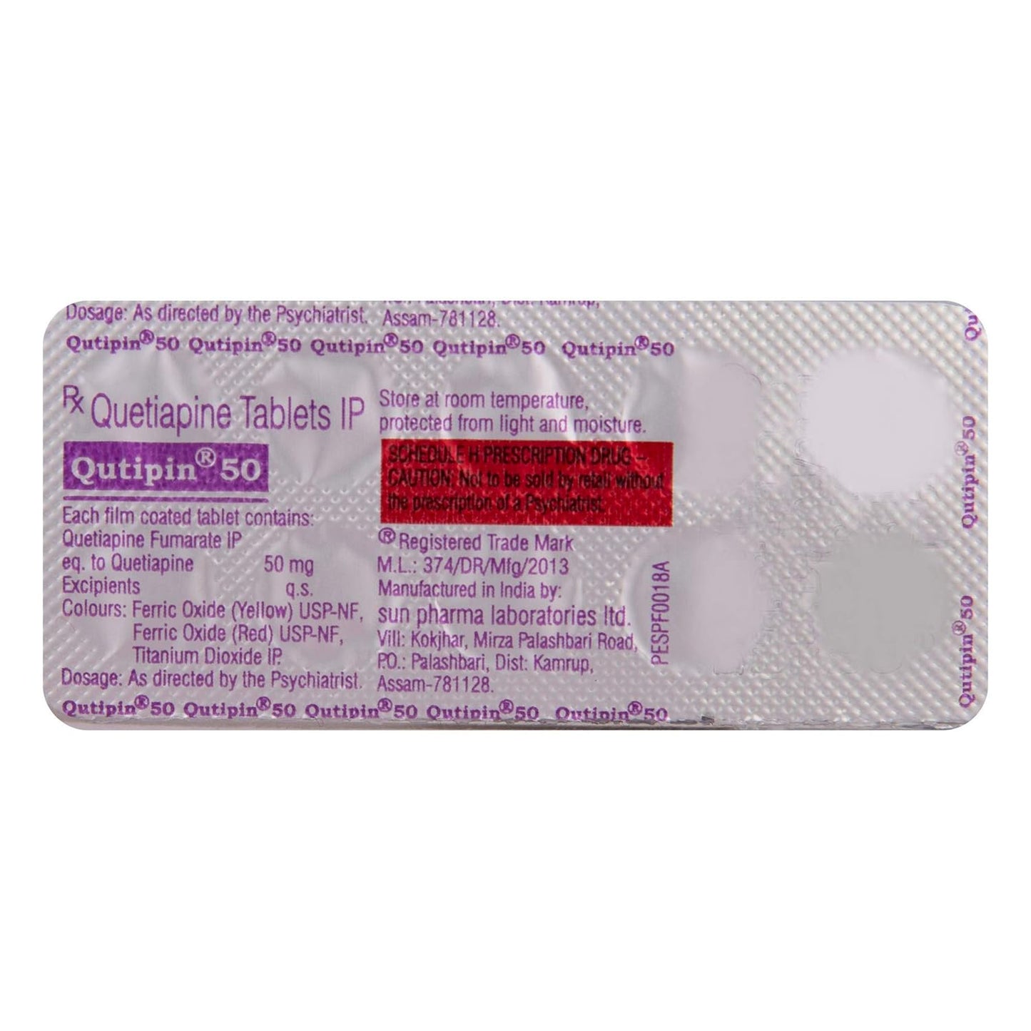 Qutipin 50 - Strip of 10 Tablets