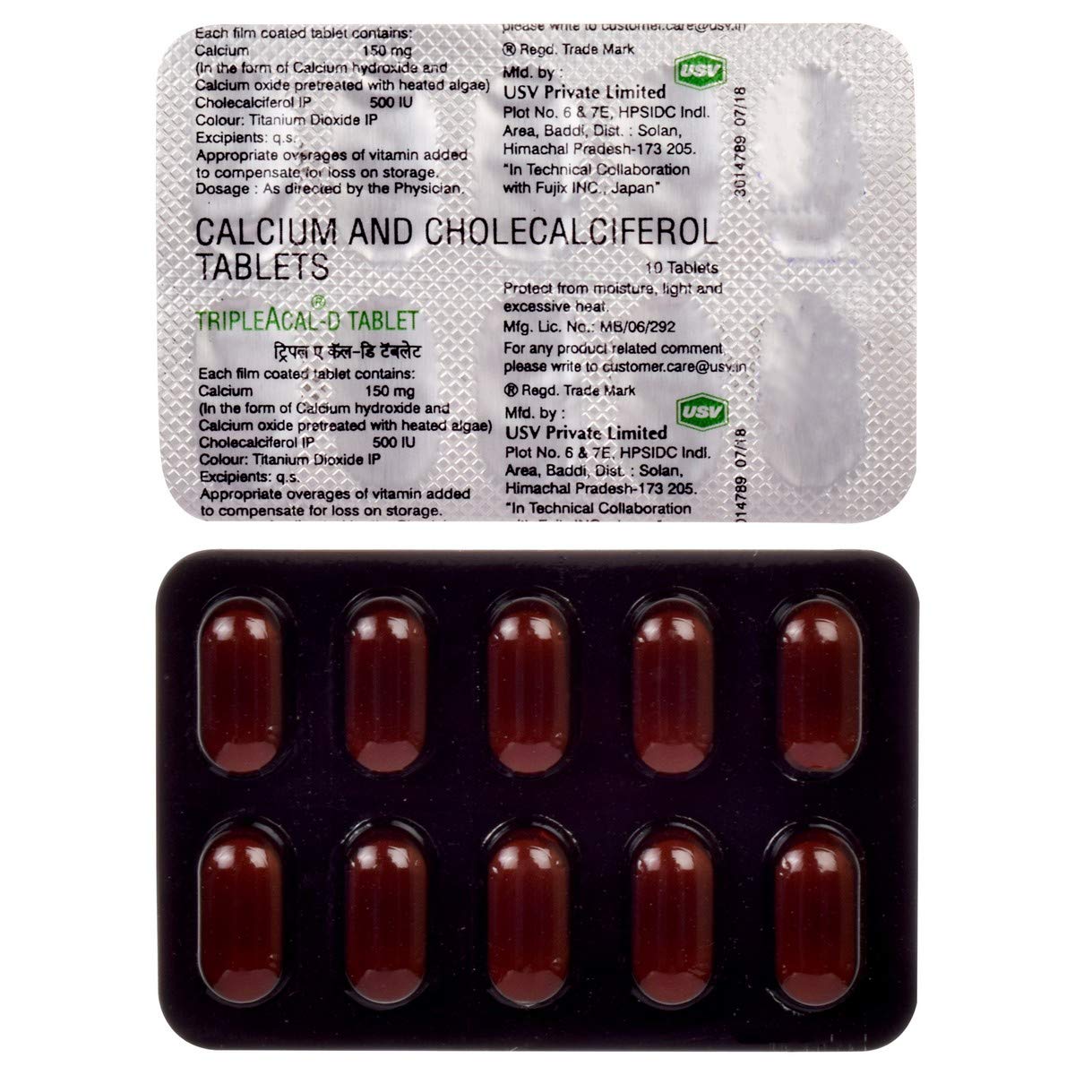 Tripleacal-D - Strip of 10 Tablets