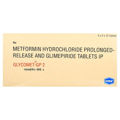 Glycomet- GP 2 - Strip of 15 Tablets