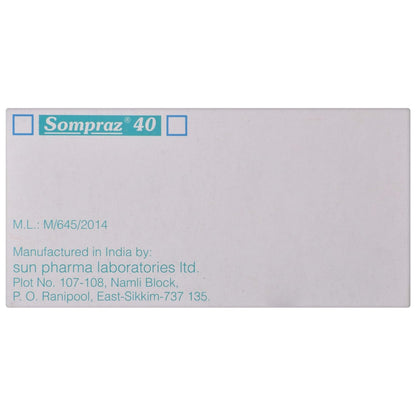 Sompraz 40 - Strip of 15 Tablets