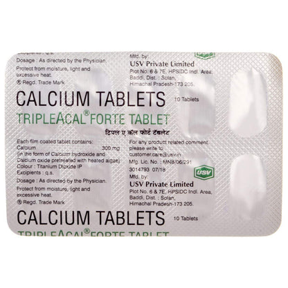 Tripleacal Forte - Strip of 10 Tablets