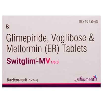 Switglim MV 1/0.3 - Strip of 10 Tablets