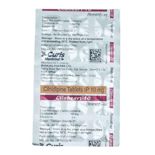 Cilaheart-10 - Strip of 15 Tablets