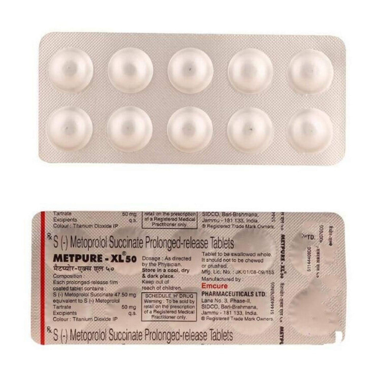 Metpure-XL 50 - Strip of 10 Tablets