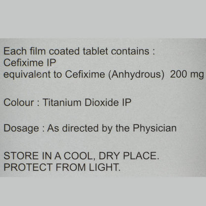 Cefolac 200 - Strip of 10 Tablets