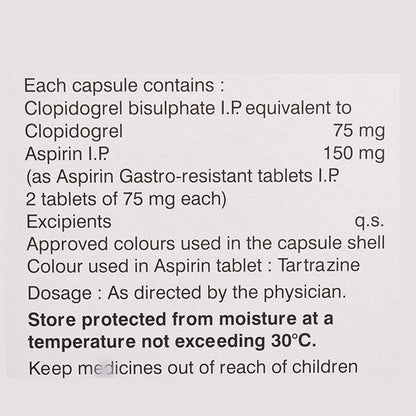 Clopitab A 150 - Strip of 15 Capsules