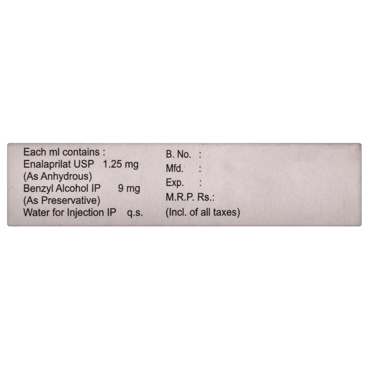 Envas - Ampoule of 1 ml Injection