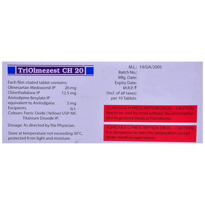 Triolmezest Ch 20 - Strip of 10 Tablets