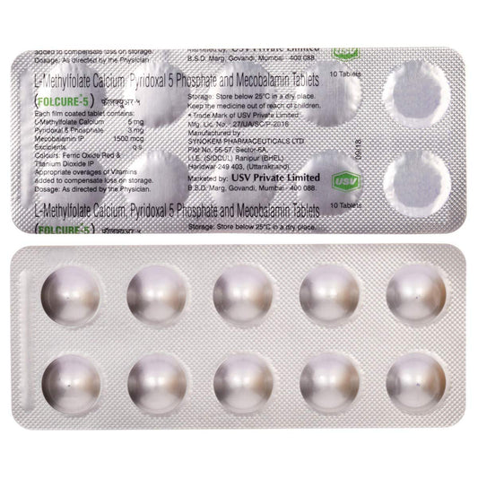 Folcure-5 - Strip of 10 Tablets