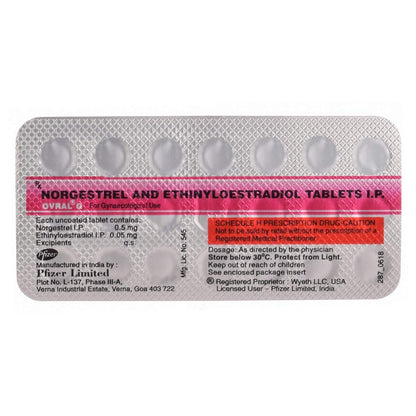 Ovral G - Strip of 20 Tablets