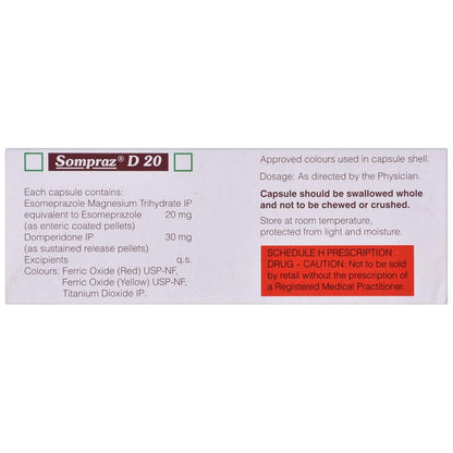 Sompraz D 20 - Strip of 15 Capsules