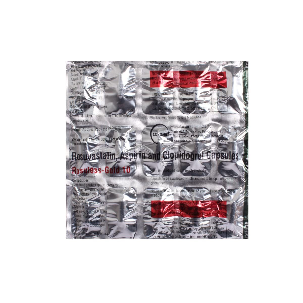 ROSULESS-GOLD - Strip of 15 Capsules