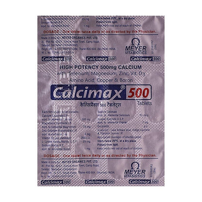 Calcimax 500 - Blister Pack of 30 Tablets