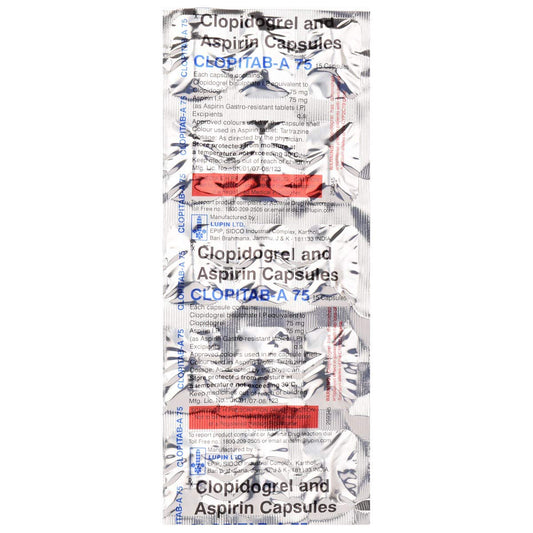 Clopitab A 75 - Strip of 15 Capsules