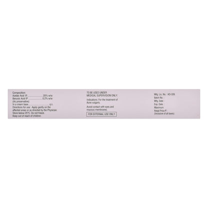 Ezanic 20% - Tube of 15gm Cream