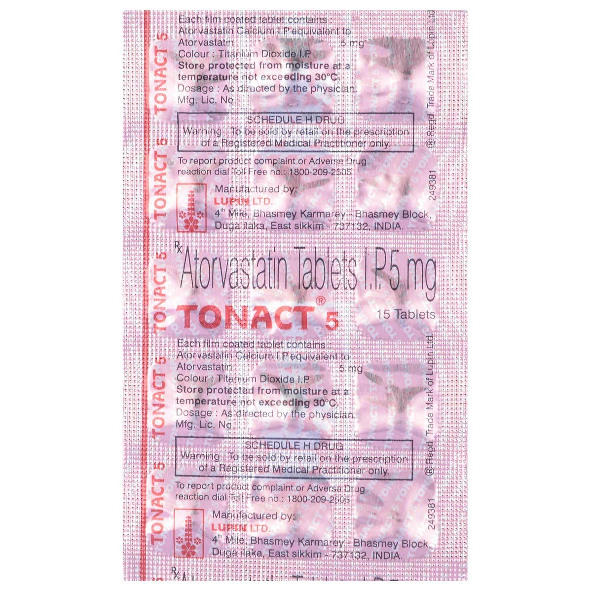 Tonact 5 - Strip of 15 Tablets