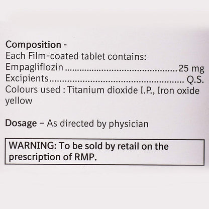 Gibtulio 25 mg - Strip of 10 Tablets