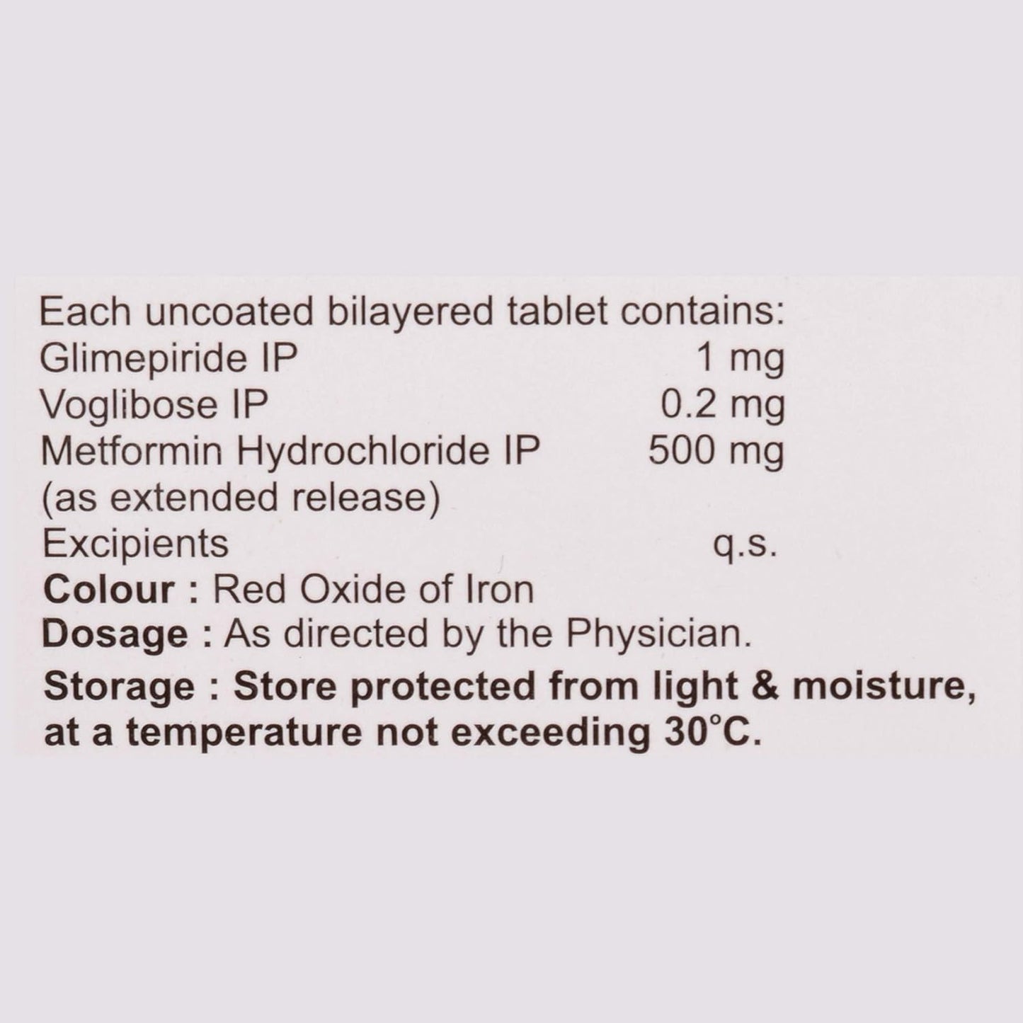 Switglim MV 1/0.2 - Strip of 10 Tablets