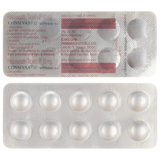 Consivas 10 - Strip of 10 Tablets