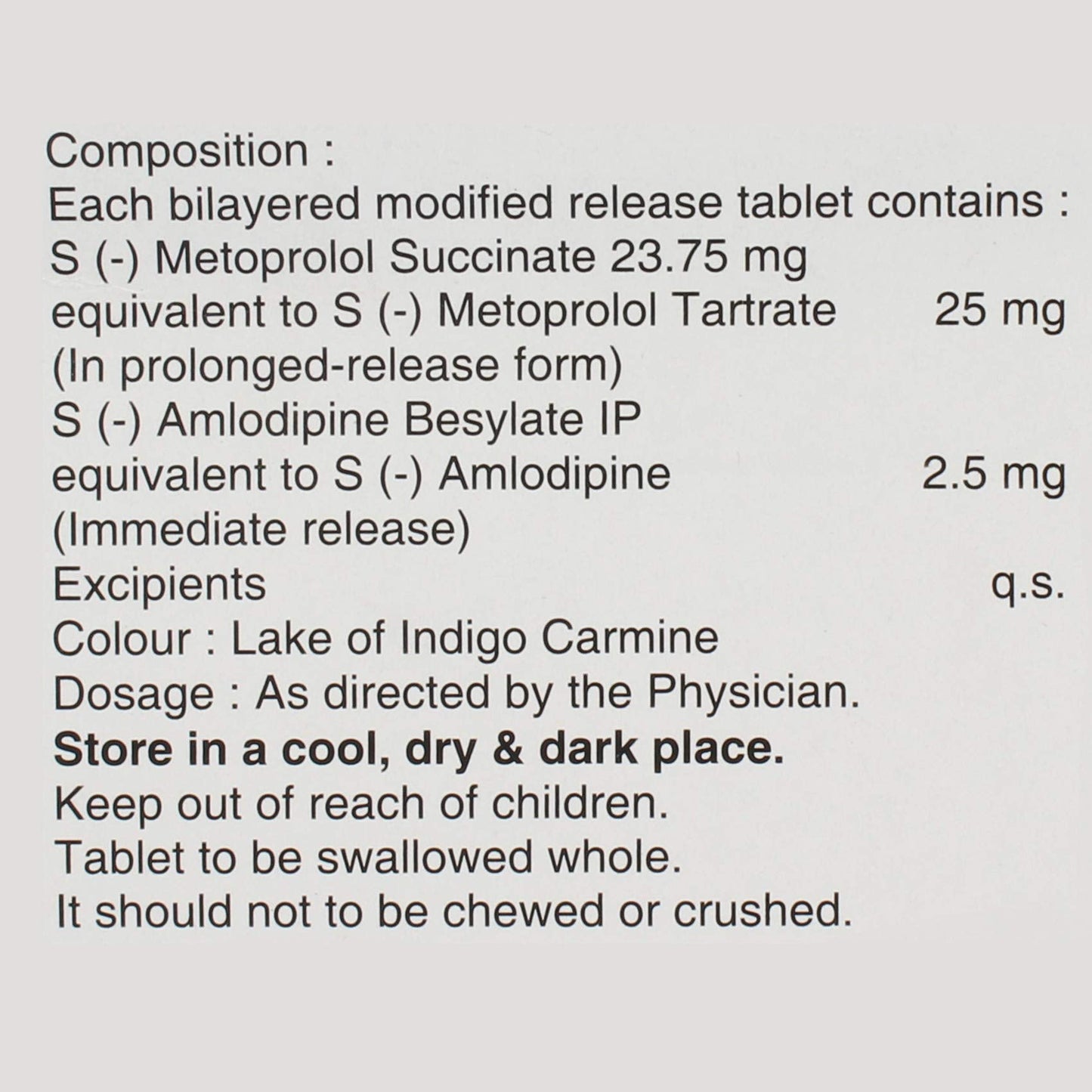 Metpure-AM 2.5 - Strip of 10 Tablets