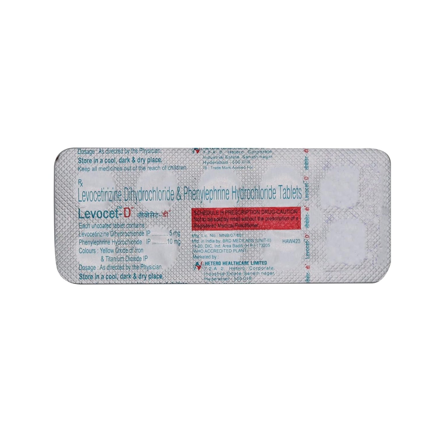 Levocet D+ - Strip of 10 Tablets