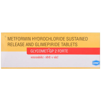 Glycomet-GP 2 Forte - Strip of 10 Tablets