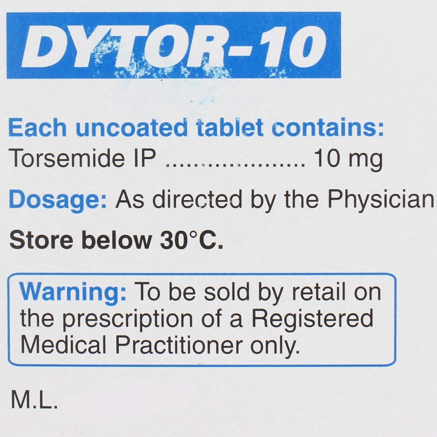 Dytor-10 - Strip of 15 Tablets